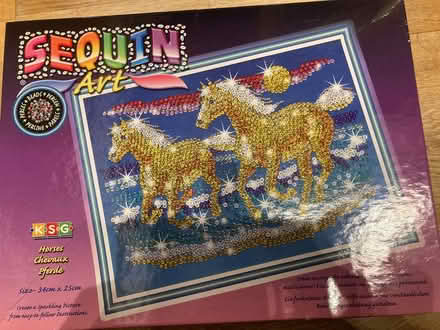Photo of free Sequin Art, Part Completed (CT5) #4
