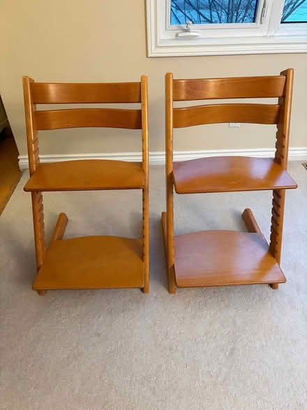 Photo of free Two Stokke Tripp Trapp Chairs (Westboro) #1