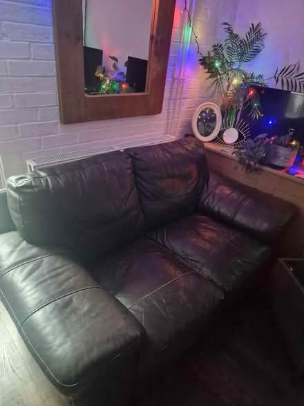 Photo of free Brown Leather 2 Seater Sofa (Linden GL1) #2