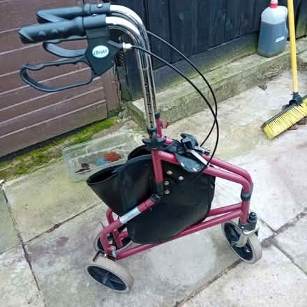 Photo of free Drive adult three wheeled walker with bag (Denton M34) #3