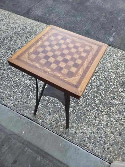 Photo of free Chess (or side) table (Bernardo & Iowa, Sunnyvale) #1