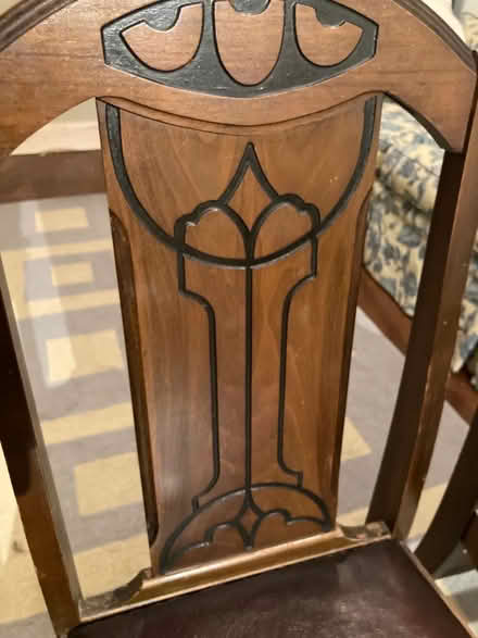 Photo of free 1 remaining solid wood chairs (Ashdale, S. of Gerrard Library) #1