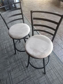 Photo of free two metal swivel seat stools #1