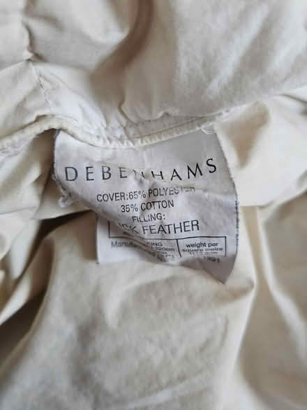 Photo of free Debenhams duck feather duvet (SW19 Wimbledon) #2