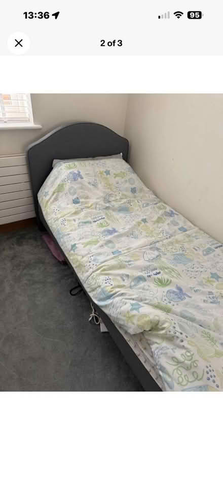 Photo of free 2 single grey beds (Cranfield MK43) #1