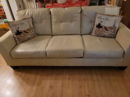 Photo of free Faux Leather Couch (Baseline & Greenbank) #1