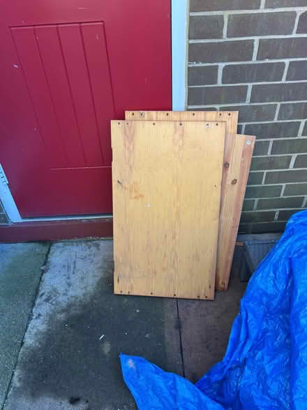 Photo of free Wood mainly pine, 3 old chairs and 4 wood table legs (Chiswick W4) #1