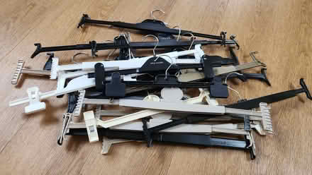 Photo of free UPDATE: Plastic, sprung skirt hangers (Burgess Hill RH15) #1