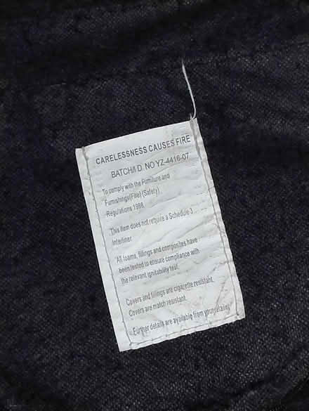 Photo of free Brown faux leather foot stool (Stretford M32) #2