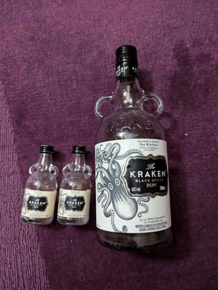 Photo of free Empty Kraken Bottle for Craft? (Maidstone Town centre ME15) #1