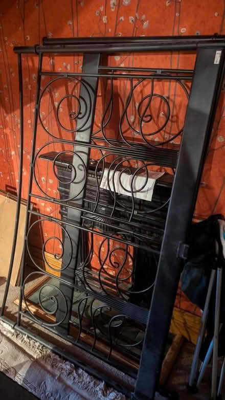 Photo of free IKEA king-size metal bedframe (Elland HX5) #1