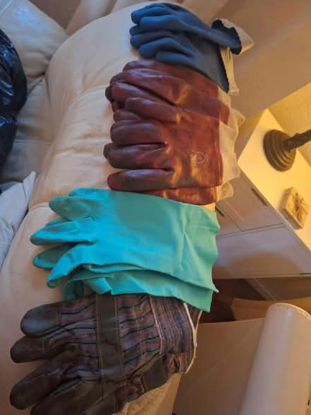 Photo of free 5 pairs of work gloves (Forestgreen) #1