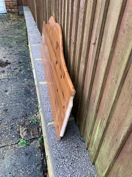 Photo of free Wooden headboard for log burner (Midhurst GU29) #4