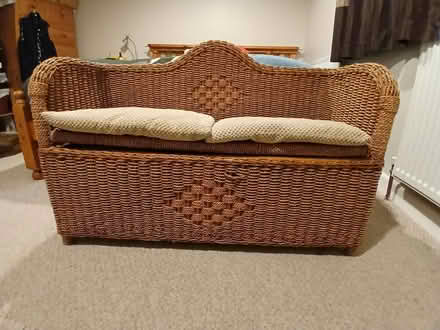 Photo of free Wicker ottoman (Henlow SG16) #1