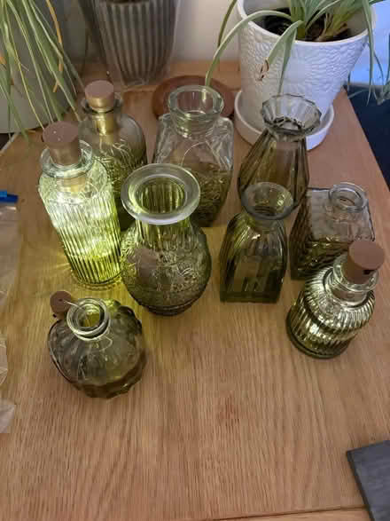 Photo of free Small green bottles and fairy light (Barlanark G33) #2