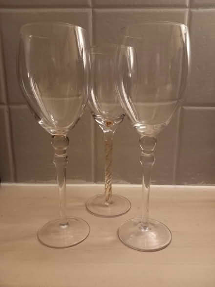 Photo of free 3 wine glasses (Cardonald G52 1RH) #1