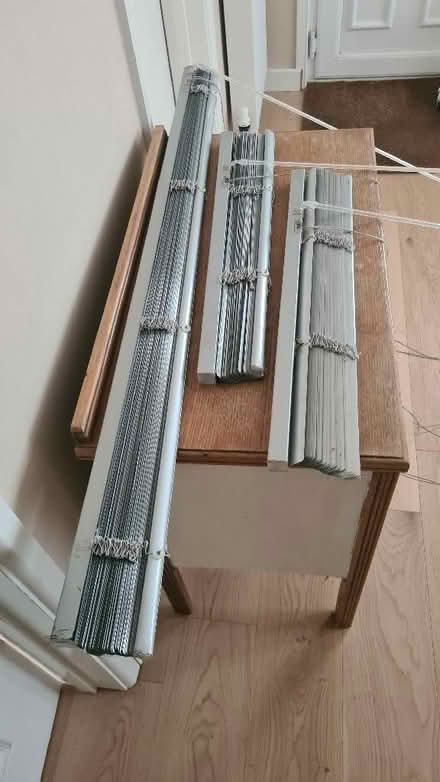 Photo of free 3 silver venetian blinds (Weston Park) #1
