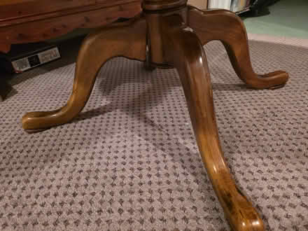 Photo of free oak pedestal table (milford, ohio) #2