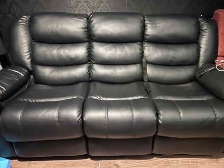 Photo of free Black 3 seater sofa (Benhilton SM1) #1