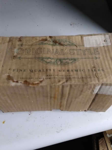 Photo of free 12 spare cream ceramic tiles (Summerlands LA8) #2
