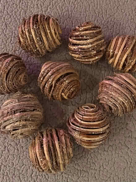 Photo of free 9 Rattan Decorative Balls/Orbs (Elmhurst by York High School) #3