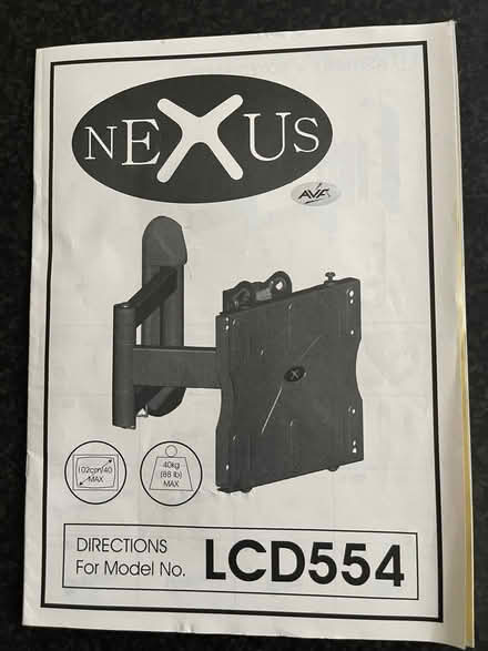 Photo of free TV extendable wall bracket 200 VESA (Charvil RG10) #1