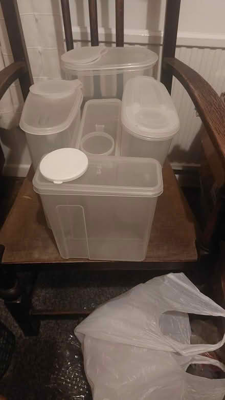 Photo of free Plastic air tight Cereal Containers (Burgess Hill RH15 8NU) #1