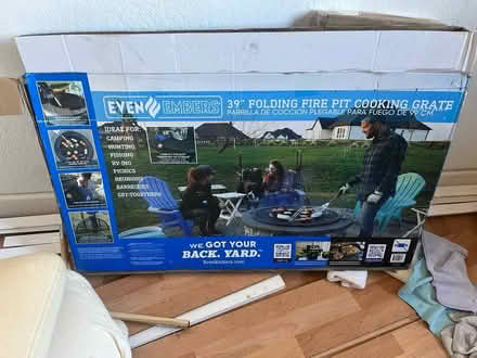 Photo of free 39” Folding Firepit Cooking Grate (Adam’s Point, Oakland) #1