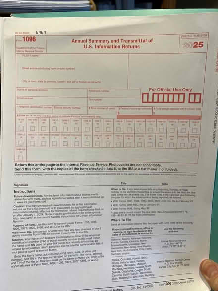 Photo of free 2025 1099-nec Forms (Broomall 19008) #1