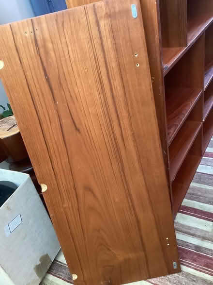 Photo of free Tall wood shelf (York mills and leslie) #1