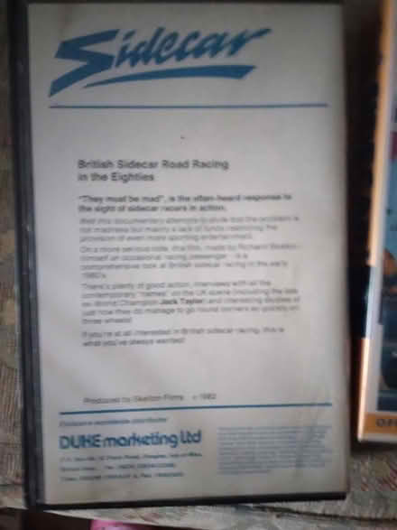 Photo of free VHS video tapes Sidecar Racing (CT13) #4