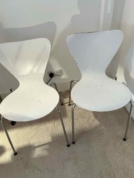 Photo of free Wood and chrome chairs (Battersea SW11) #1