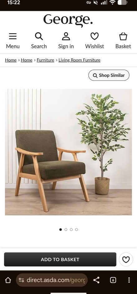 Photo of free Dark Green Flat-Arm Boucle (Shepherds bush) #2