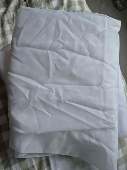 Photo of free Plain white voile curtain panels (Tranmere Park LS20) #2