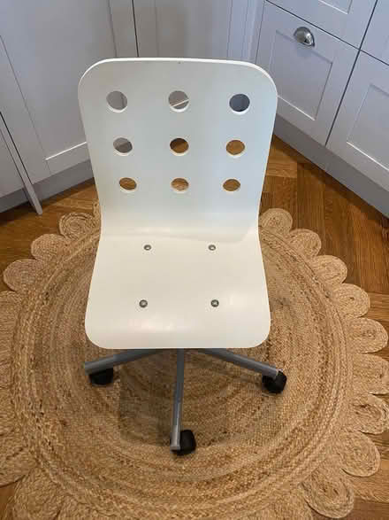 Photo of free IKEA kids white desk chair (Oxford OX2) #1