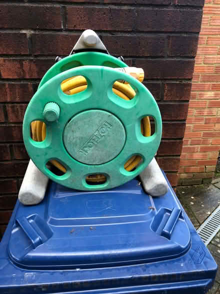 Photo of free Hozelock free standing hose reel with hose (Wood Farm OX3) #1