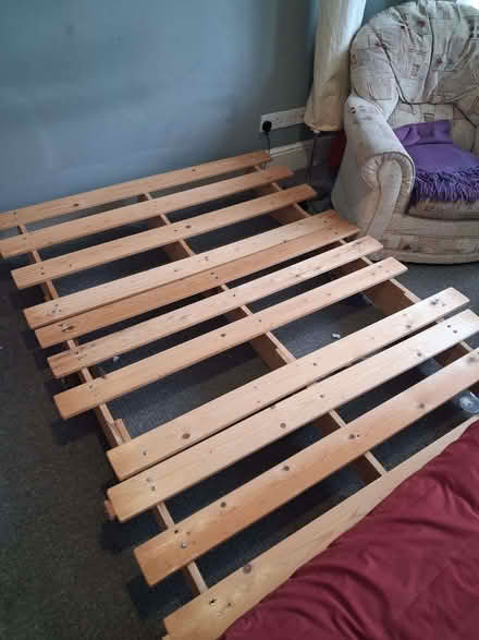 Photo of free Red Futon type sofa bed. Spares or repair (Old Colwyn LL29) #4