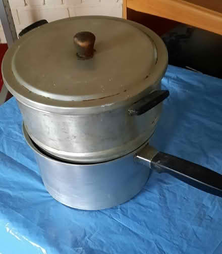 Photo of free Saucepan, steamer and a lid (Woodley RG6) #1