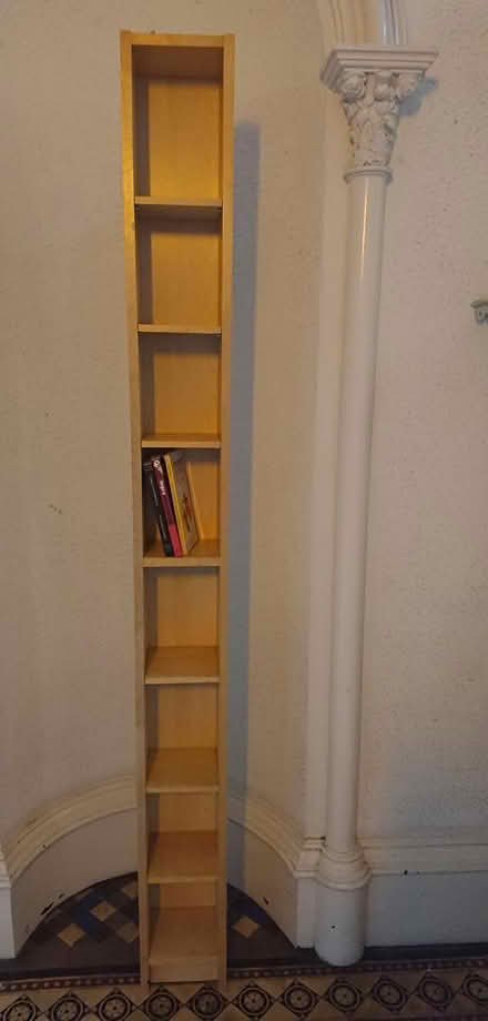 Photo of free Tall narrow Ikea wood shelves (#1) (Bruntsfield EH10) #1