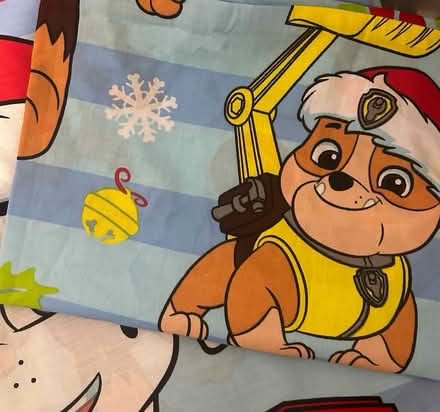 Photo of free Paw Patrol Christmas bedding (Chatham ME4) #2