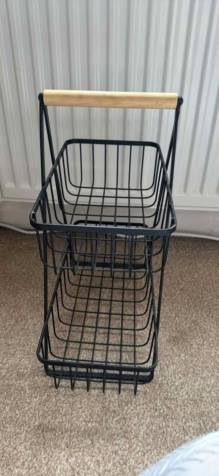 Photo of free Black metal two tier storage (Galgate LA2 0) #2