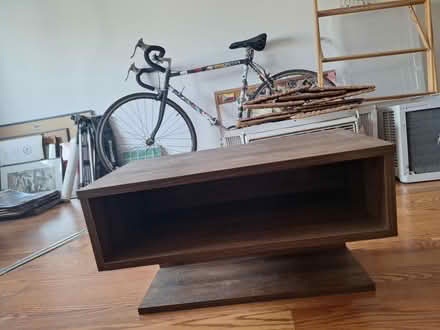 Photo of free Wood floating nightstand (Long Island City) #2