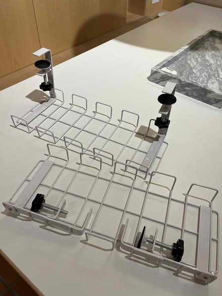 Photo of free 2 x under desk cable tidy shelves (Ba2 2ax) #1