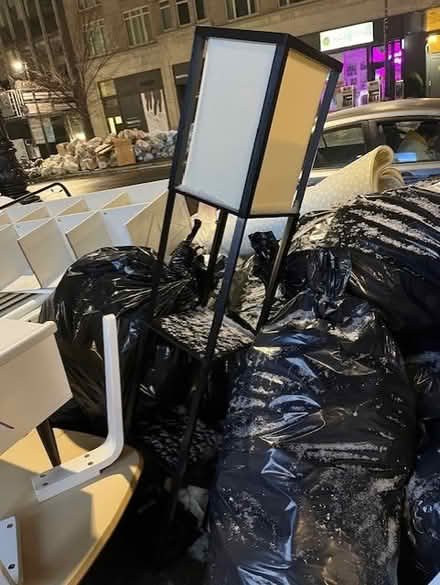 Photo of free Metal lamp, storage unit, plus (Upper East Side) #1