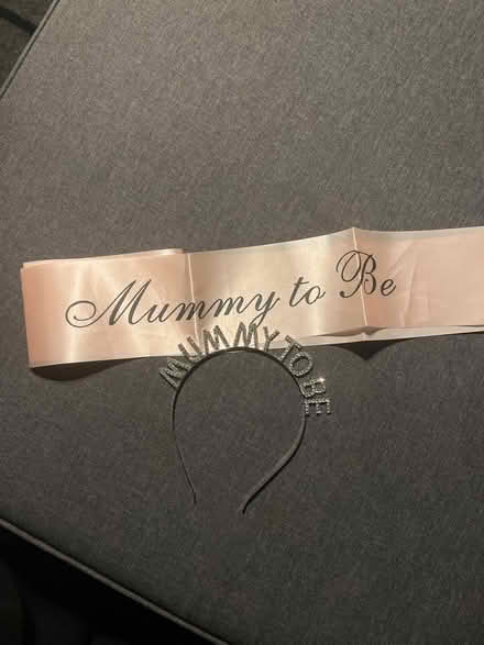 Photo of free Mummy to be sash and headband (Bromley North BR1) #1