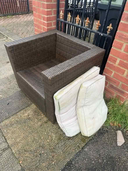 Photo of free Garden chair with cushions (New Malden KT3) #2
