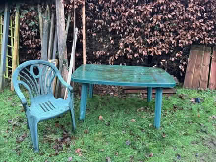 Photo of free Garden table and chair (Brimington S43) #1