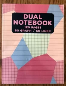 Photo of free new notebook with lined and quad-rule graph paper [20886] #2