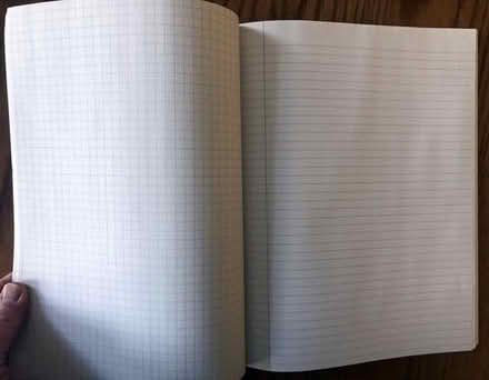 Photo of free new notebook with lined and quad-rule graph paper [20886] #1
