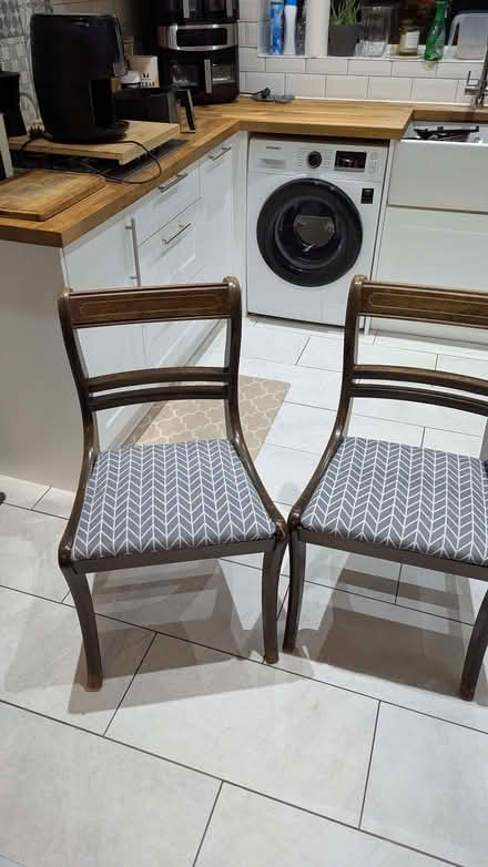 Photo of free Pair of Vintage Wooden Chairs (Bentley WS2) #1